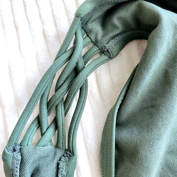 Xhilaration/Target Bikini TOP and BOTTOM Sage-Olive Green (Size Large) - Picture 4 of 8